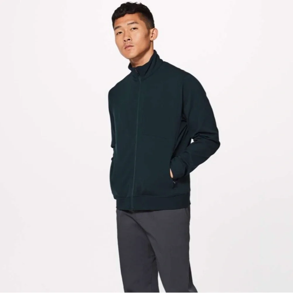 lululemon Men’s Sojourn Full Zip Jacket Nocturnal Teal Large